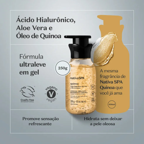 O Boticário Quinoa Nativa SPA Acquagel Moisturizing Deodorant 250g